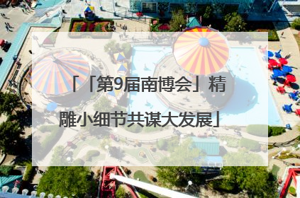 「第9届南博会」精雕小细节共谋大发展