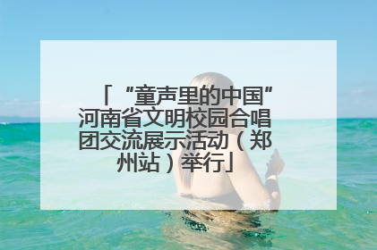 “童声里的中国”河南省文明校园合唱团交流展示活动（郑州站）举行