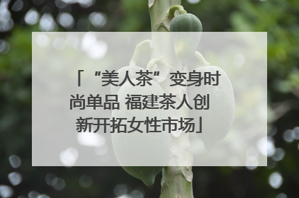 “美人茶”变身时尚单品 福建茶人创新开拓女性市场
