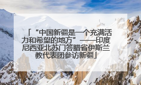 “中国新疆是一个充满活力和希望的地方”——印度尼西亚北苏门答腊省伊斯兰教代表团参访新疆