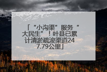“小沟渠”服务“大民生”！叶县已累计清淤疏浚渠道247.79公里