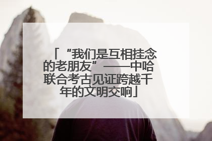 “我们是互相挂念的老朋友”——中哈联合考古见证跨越千年的文明交响