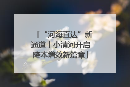 “河海直达”新通道丨小清河开启降本增效新篇章
