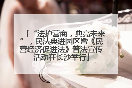 “法护营商，典亮未来”，民法典进园区暨《民营经济促进法》普法宣传活动在长沙举行