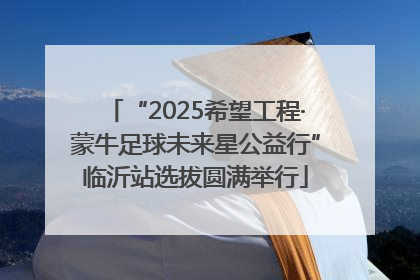 “2025希望工程·蒙牛足球未来星公益行”临沂站选拔圆满举行