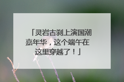 灵岩古刹上演国潮嘉年华，这个端午在这里穿越了！