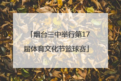 烟台三中举行第17届体育文化节篮球赛