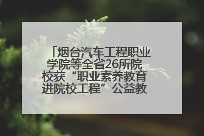 烟台汽车工程职业学院等全省26所院校获“职业素养教育进院校工程”公益教学点集中授牌