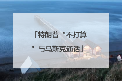 特朗普“不打算”与马斯克通话
