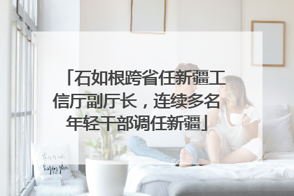 石如根跨省任新疆工信厅副厅长，连续多名年轻干部调任新疆