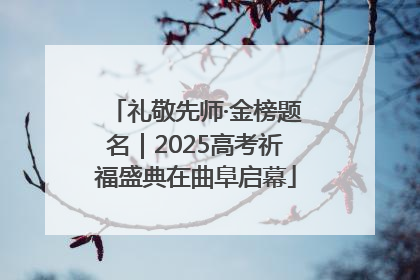 礼敬先师·金榜题名｜2025高考祈福盛典在曲阜启幕