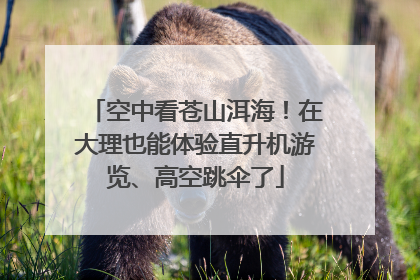 空中看苍山洱海！在大理也能体验直升机游览、高空跳伞了