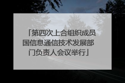 第四次上合组织成员国信息通信技术发展部门负责人会议举行
