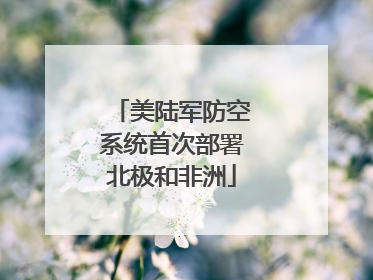 美陆军防空系统首次部署北极和非洲