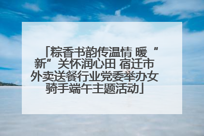 粽香书韵传温情 暖“新”关怀润心田 宿迁市外卖送餐行业党委举办女骑手端午主题活动