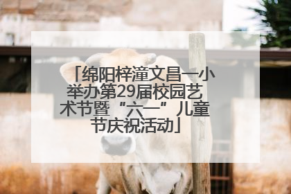 绵阳梓潼文昌一小举办第29届校园艺术节暨“六一”儿童节庆祝活动