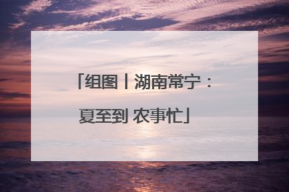 组图丨湖南常宁：夏至到 农事忙