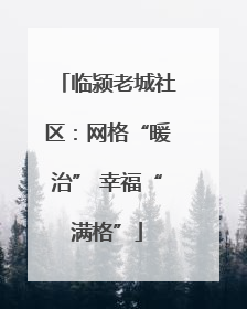 临颍老城社区：网格“暖治” 幸福“满格”
