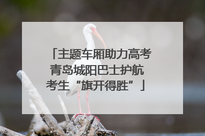 主题车厢助力高考 青岛城阳巴士护航考生“旗开得胜”