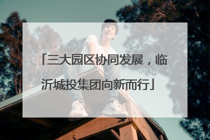 三大园区协同发展，临沂城投集团向新而行
