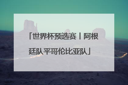 世界杯预选赛丨阿根廷队平哥伦比亚队
