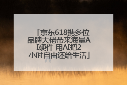 京东618携多位品牌大佬带来海量AI硬件 用AI把2小时自由还给生活