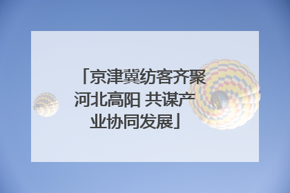 京津冀纺客齐聚河北高阳 共谋产业协同发展
