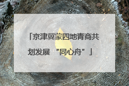 京津冀蒙四地青商共划发展 “同心舟”
