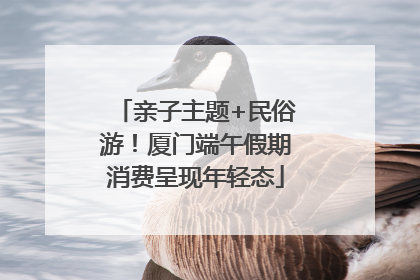 亲子主题+民俗游！厦门端午假期消费呈现年轻态