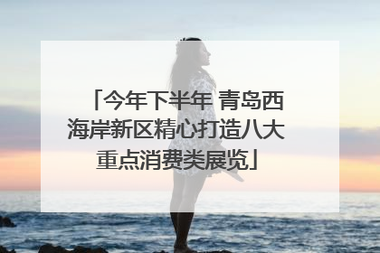 今年下半年 青岛西海岸新区精心打造八大重点消费类展览
