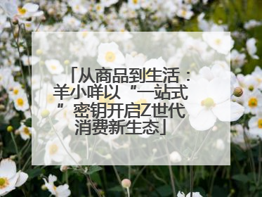 从商品到生活：羊小咩以“一站式”密钥开启Z世代消费新生态
