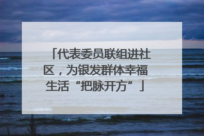 代表委员联组进社区，为银发群体幸福生活“把脉开方”