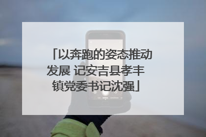 以奔跑的姿态推动发展 记安吉县孝丰镇党委书记沈强