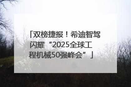 双榜捷报！希迪智驾闪耀“2025全球工程机械50强峰会”