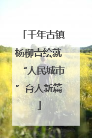 千年古镇杨柳青绘就“人民城市”育人新篇