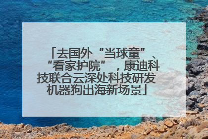去国外“当球童”、“看家护院”，康迪科技联合云深处科技研发机器狗出海新场景