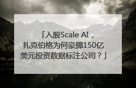 入股Scale AI，扎克伯格为何豪掷150亿美元投资数据标注公司？
