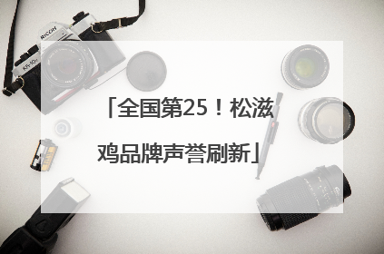 全国第25！松滋鸡品牌声誉刷新