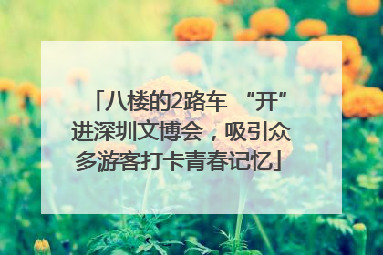 八楼的2路车 “开” 进深圳文博会，吸引众多游客打卡青春记忆