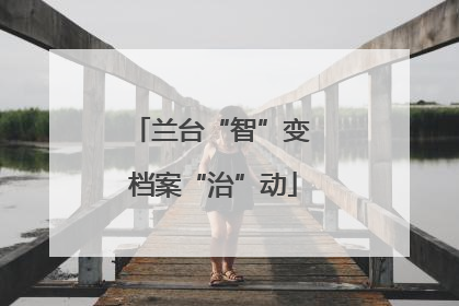 兰台“智”变 档案“治”动