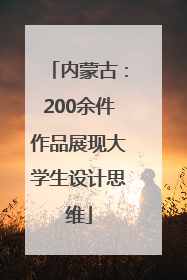 内蒙古：200余件作品展现大学生设计思维