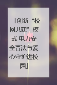 创新“校网共建”模式 电力安全普法与爱心守护进校园