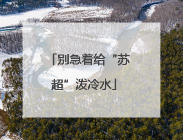别急着给“苏超”泼冷水