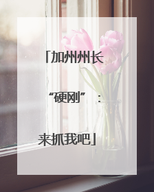 加州州长“硬刚”：来抓我吧