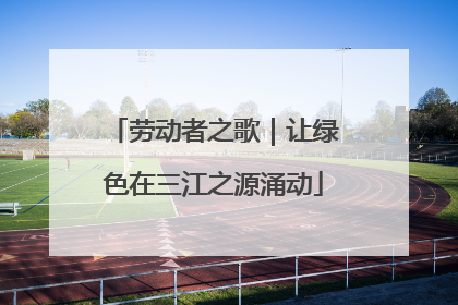 劳动者之歌｜让绿色在三江之源涌动