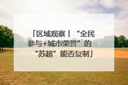 区域观察丨“全民参与+城市荣誉”的“苏超”能否复制