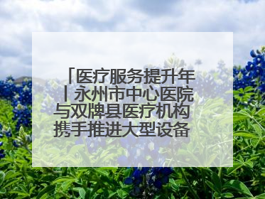 医疗服务提升年丨永州市中心医院与双牌县医疗机构携手推进大型设备仪器共享