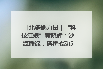 北疆她力量｜“科技红娘”黄晓辉：沙海播绿，搭桥撬动5.3亿研发
