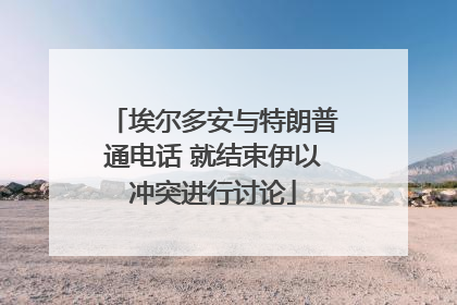 埃尔多安与特朗普通电话 就结束伊以冲突进行讨论