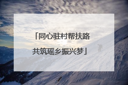 同心驻村帮扶路 共筑瑶乡振兴梦
